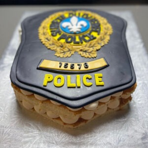 Gâteau de police et gâteau insigne